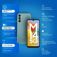 Samsung Galaxy M14 5G (6GB RAM, 128GB Storage) | 6000mAh Battery | 50MP Camera